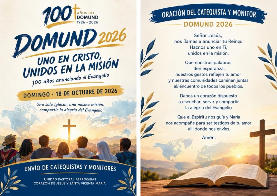 Thumbnail for Este domingo en misas de 12:00 y 19:30 en la Parroquia del Corazón de Jesús.